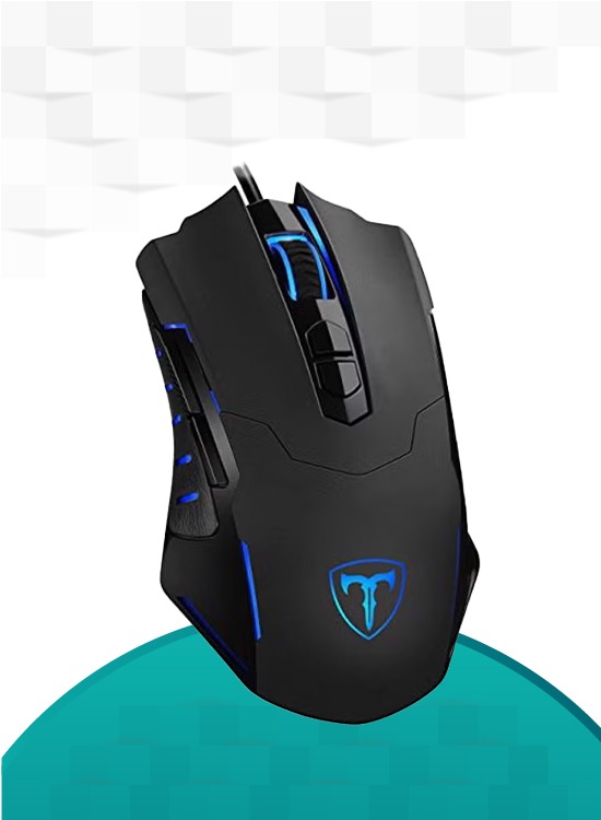 PICTEK Wired Gaming Mouse Black