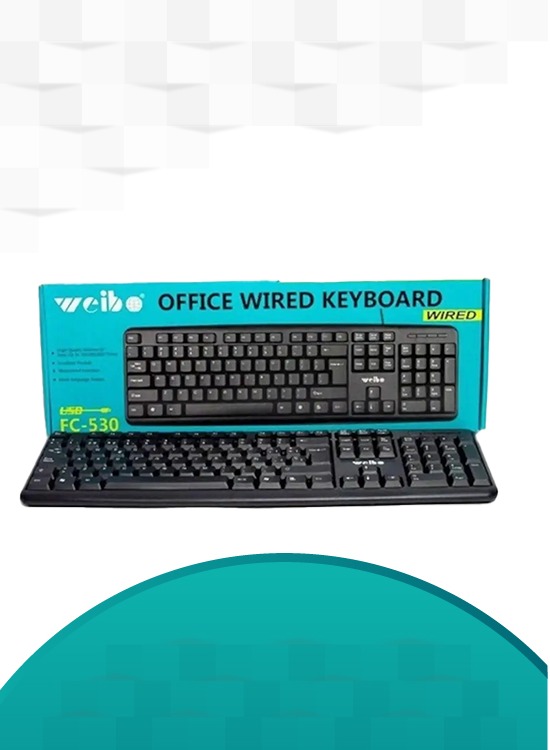 Crystal Portable USB Wired Keyboard