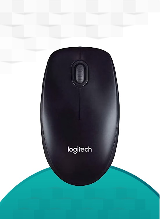 Logitech M90 Full-size Corded Mouse Black