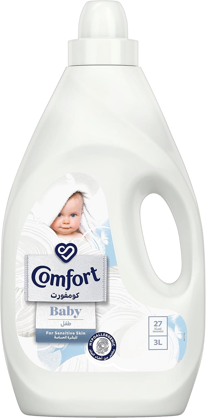 Comfort Baby Dilute Fabric Softener, dermatologically tested for sensitive skin, 3Litter