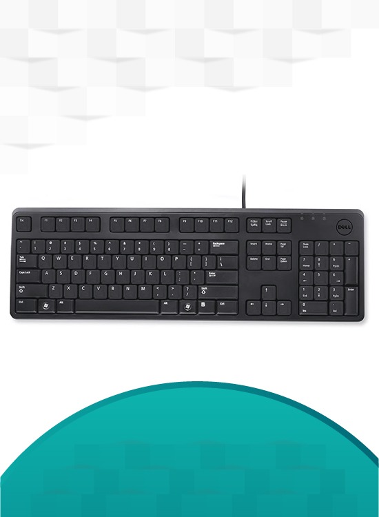 Dell Keyboard KB212-B - Black