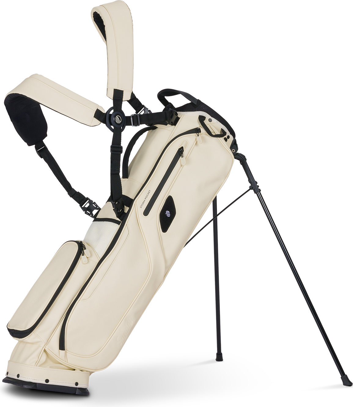 El Camino S-Class | Cream Vegan Leather Mid Size Stand Bag