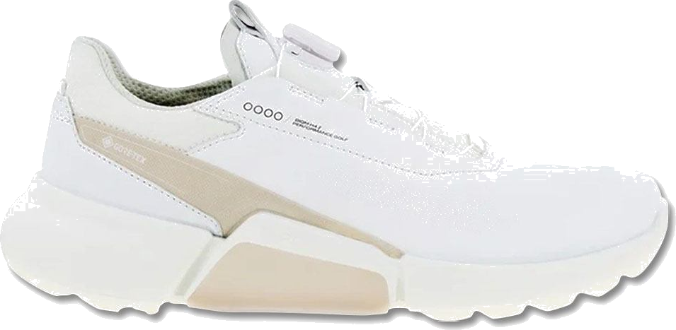 ECCO BIOM H4 BOA Spikeless Golf Shoes White/Gravel - SS23 Men