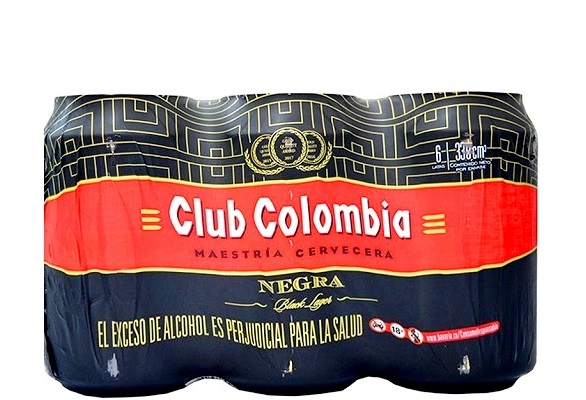 Cerveza Club Colombia 6 x 330 ml lata negra