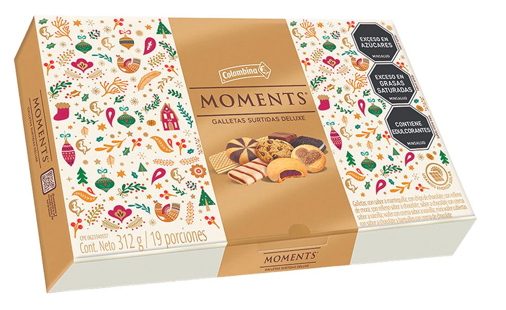 Galletas Moments 312 grs porciones surtidos
