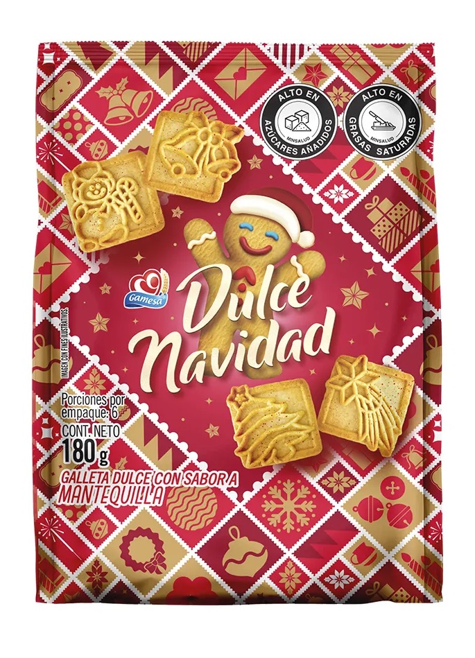 Galletas Gamesa dulce navidad 180 grs bolsa