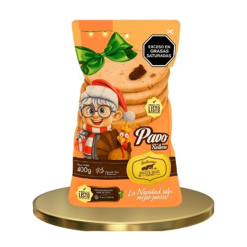 Pavo relleno 400 grs aluminio