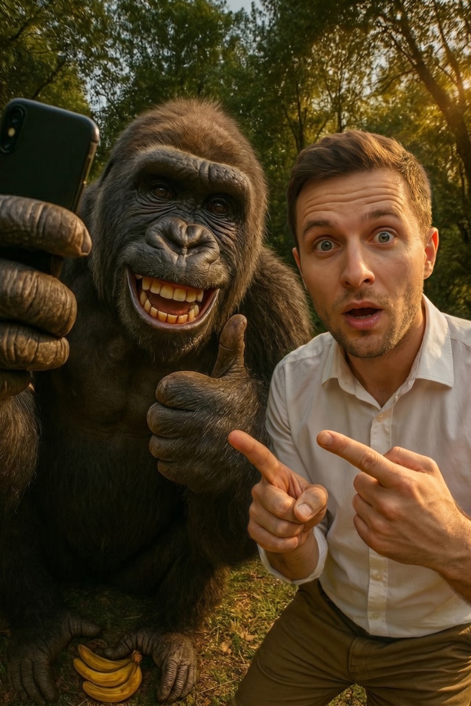 Gorilla Selfie