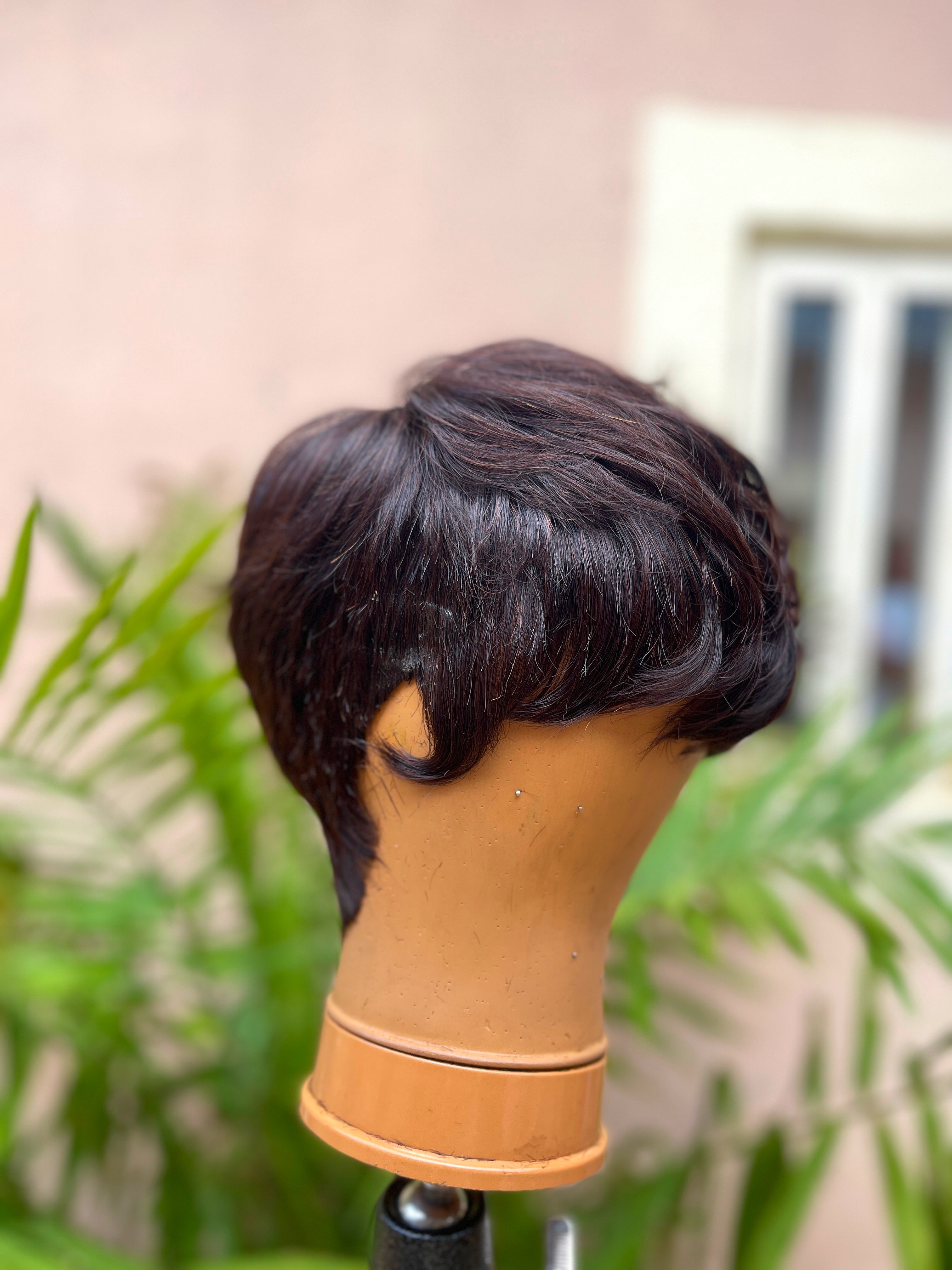 Picture shows all sides of the pixie wig thumbnail 3