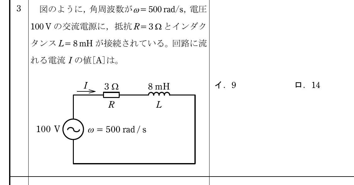 2025年度 下期 学科 問3 の図 1