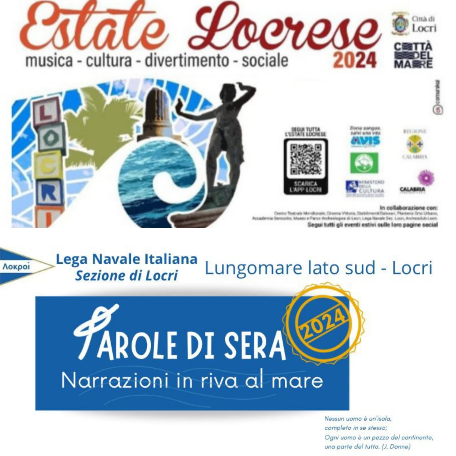 La Fondazione Scannapieco ringrazia la Lega Navale di Locri e, in particolar modo, la dott.ssa Mara Rechichi per l'oppor