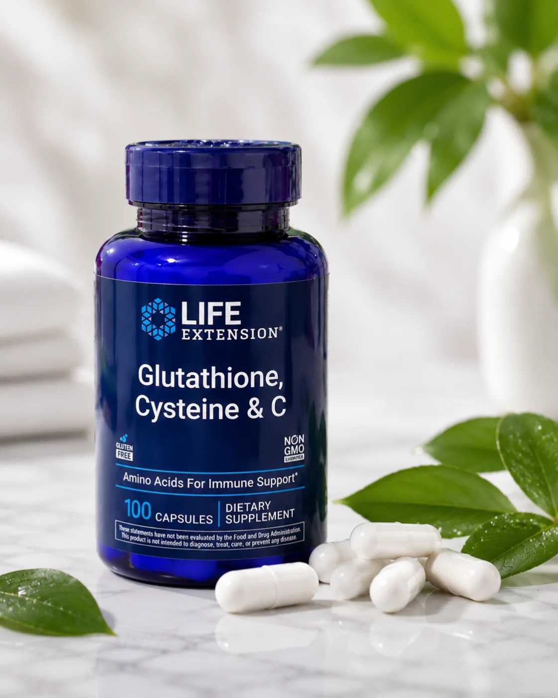 LIFE EXTENSION Glutathione, Cysteine & C — جلوتاثيون للتفتيح