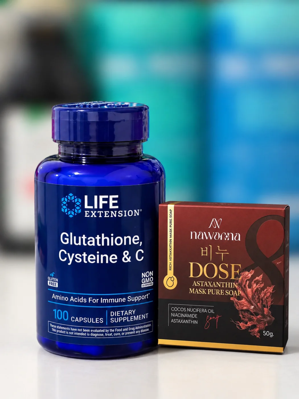 Glutathione, Cysteine & C — جلوتاثيون للتفتيح
