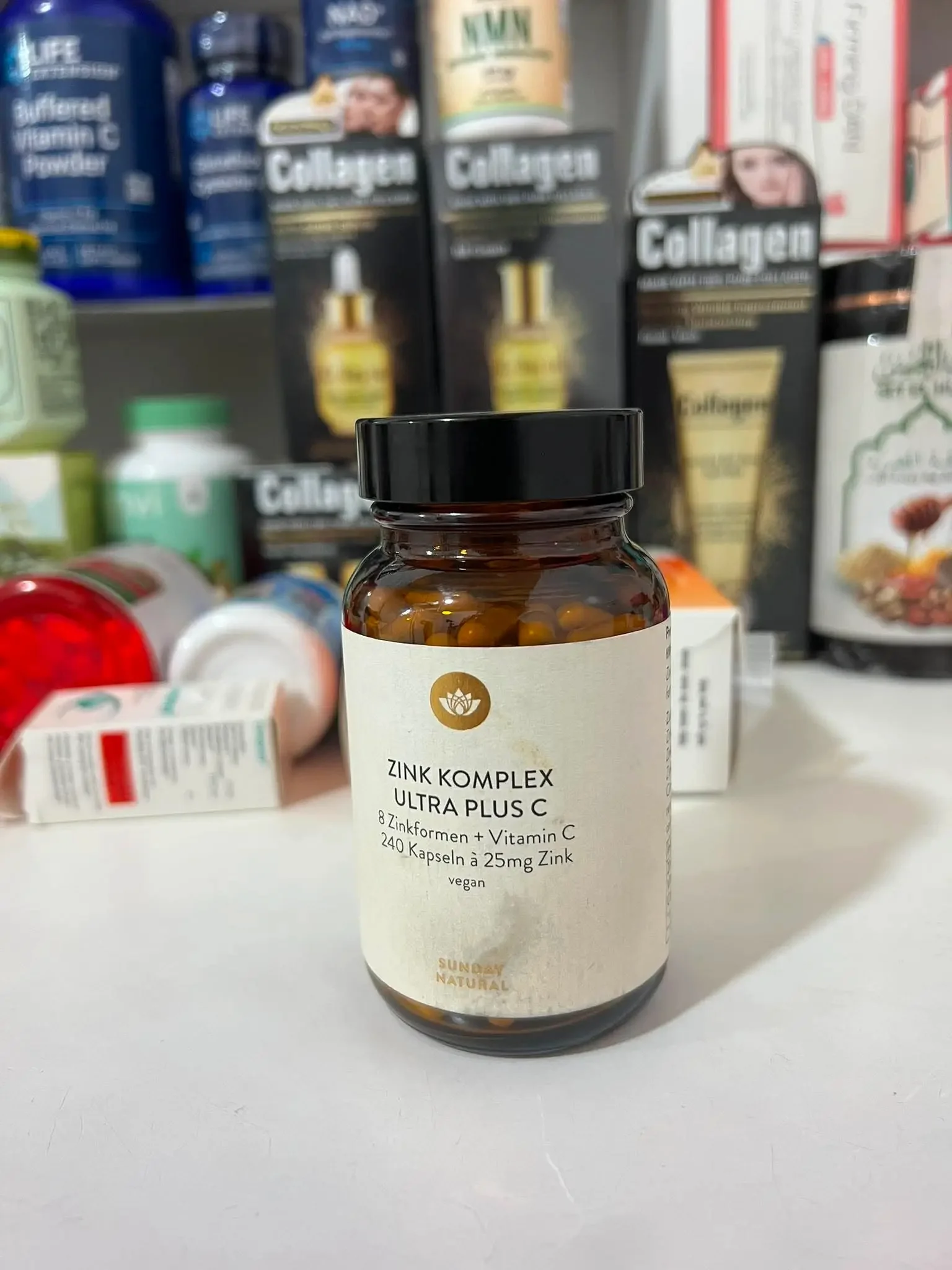مكمل Zink Komplex Ultra Plus C من شركة Sunday Natural