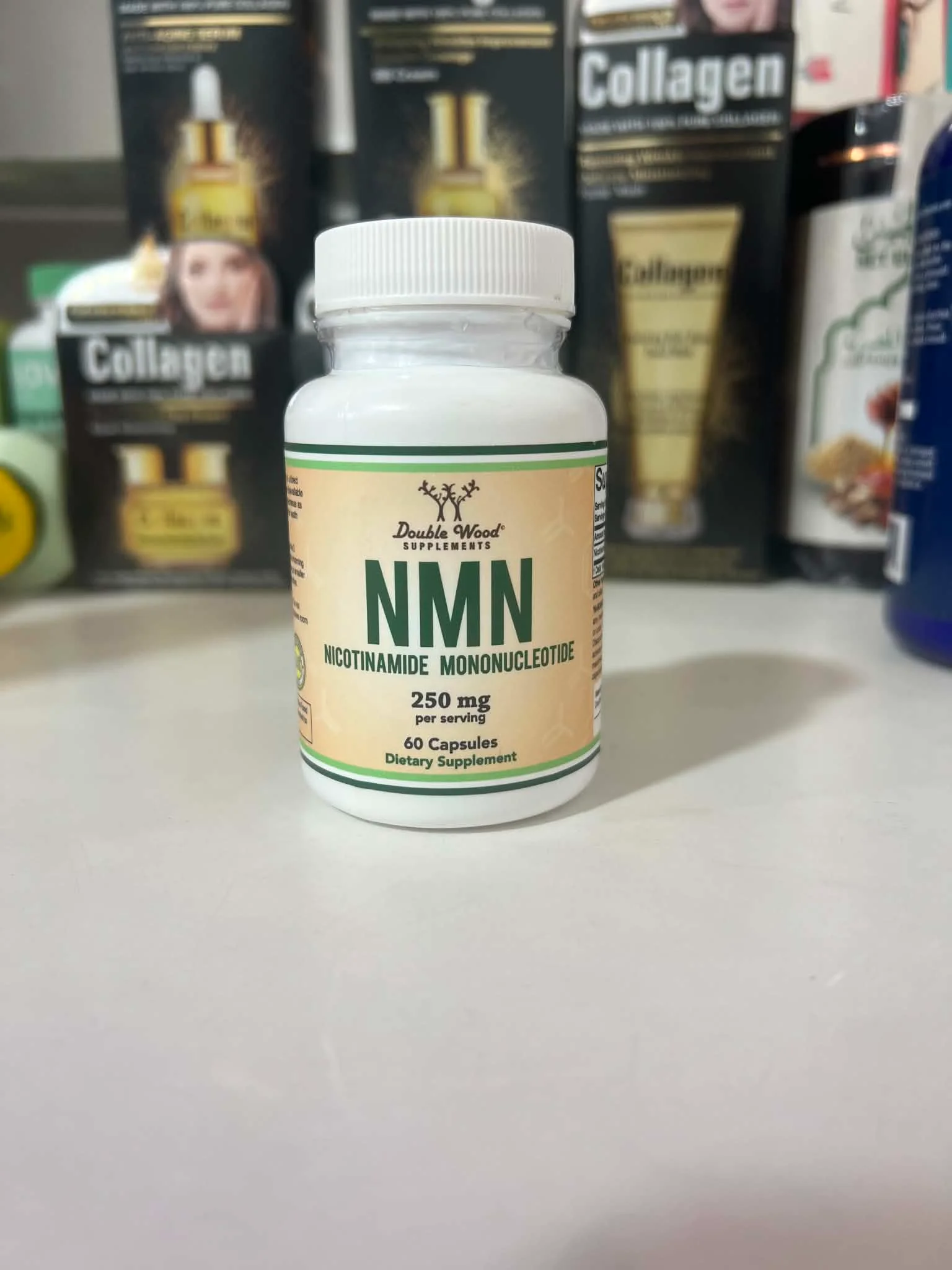 Double Wood Supplements NMN (نيكوتيناميد أحادي النوكليوتيد)