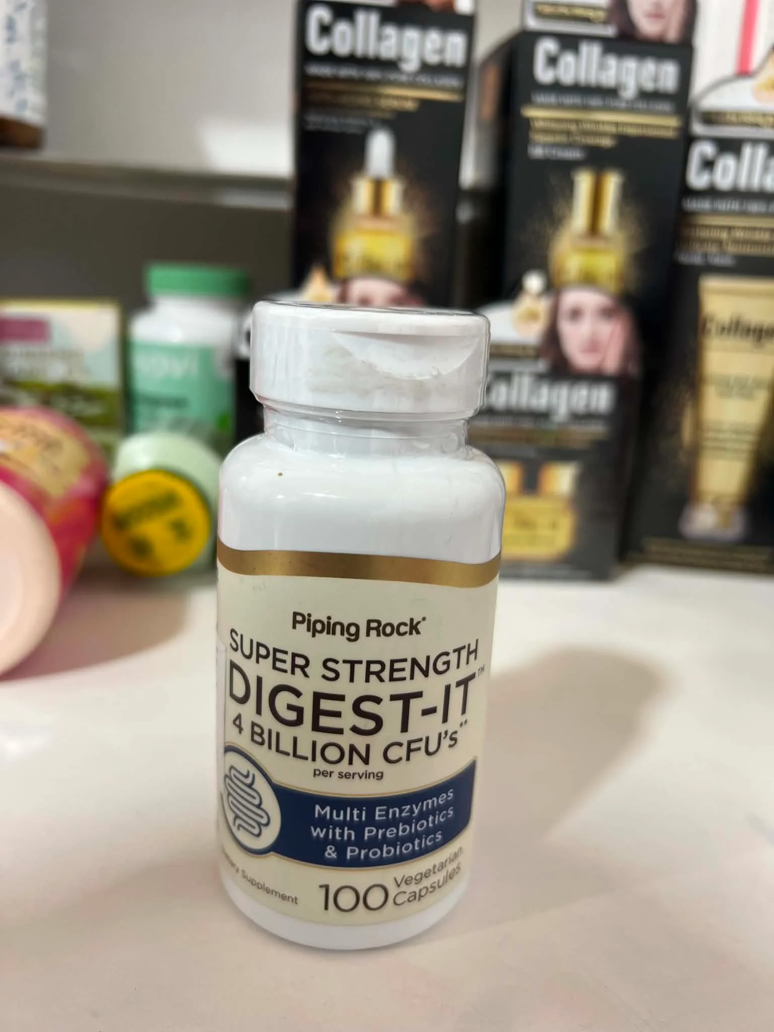 مكمل غذائي "Piping Rock Super Strength Digest-IT
