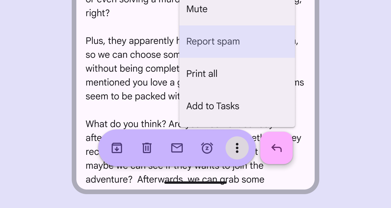 Toolbar showing local navigation.