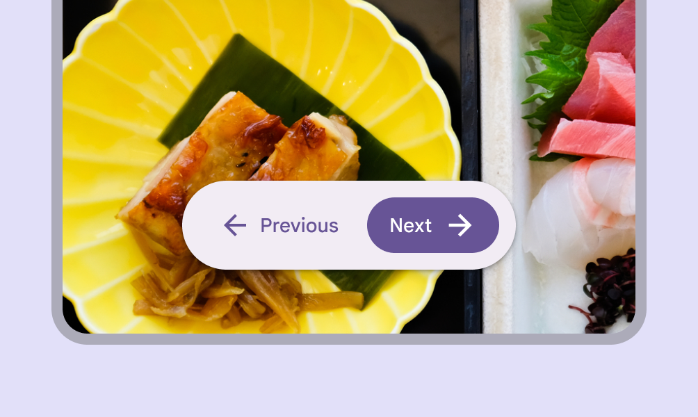 Next button is on trailing edge for a LTR language.