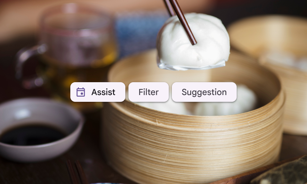 3 types of chips in an elevated style above restaurant photograph.