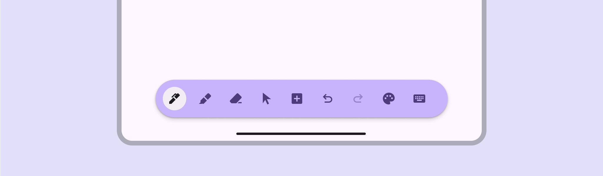 Floating toolbar in expanded window class.