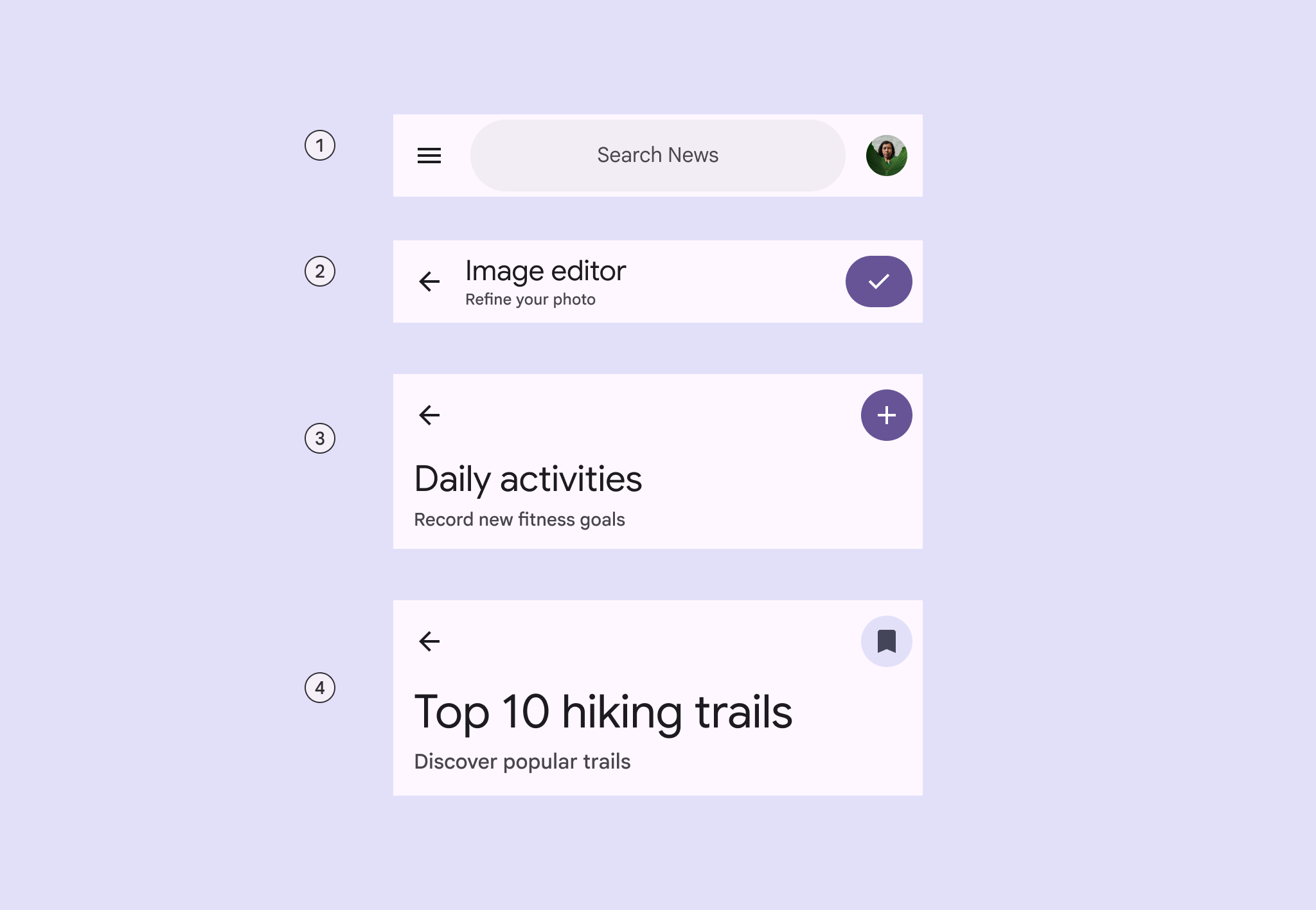Overview of Material 3 Top App Bar