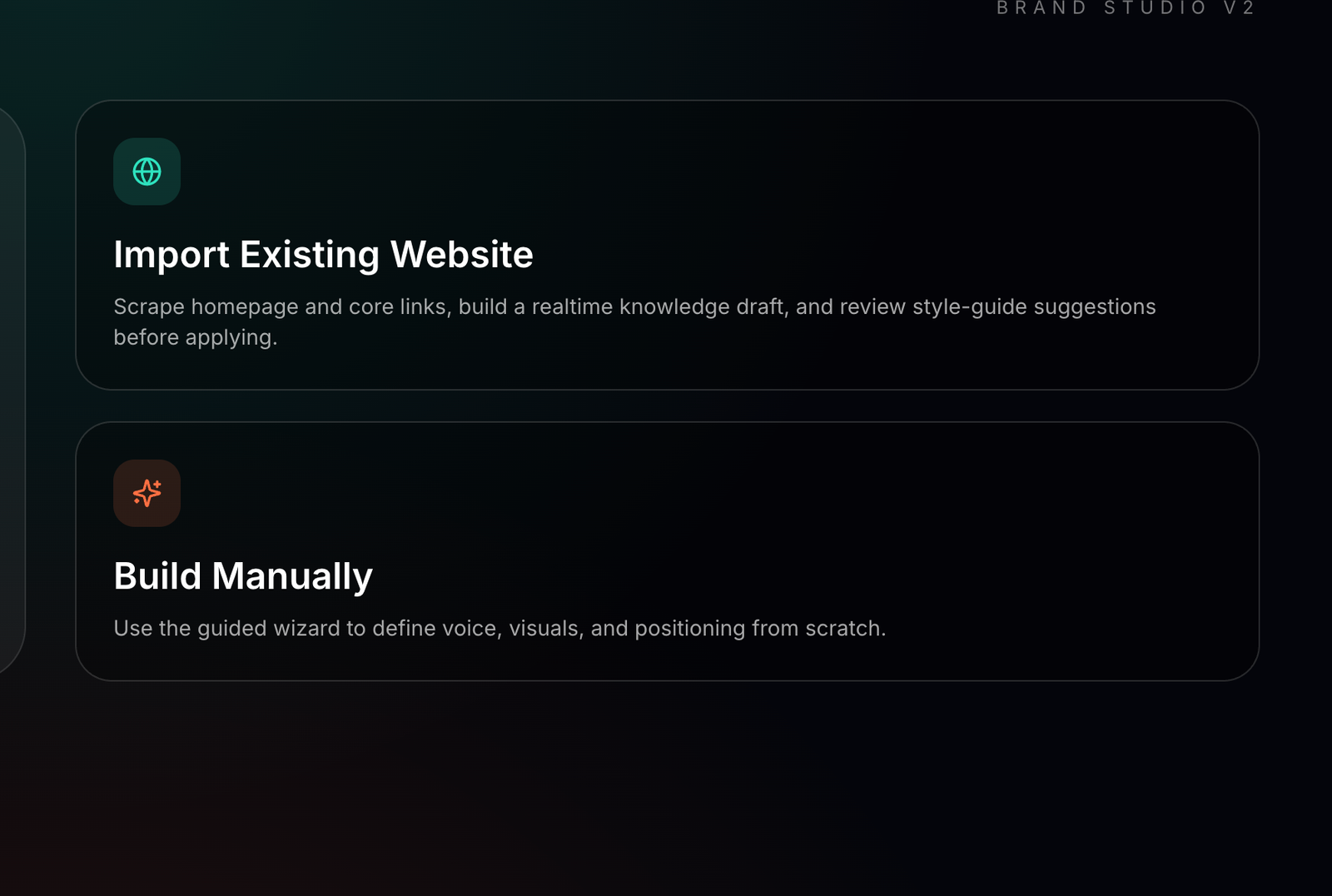 Brand creation paths