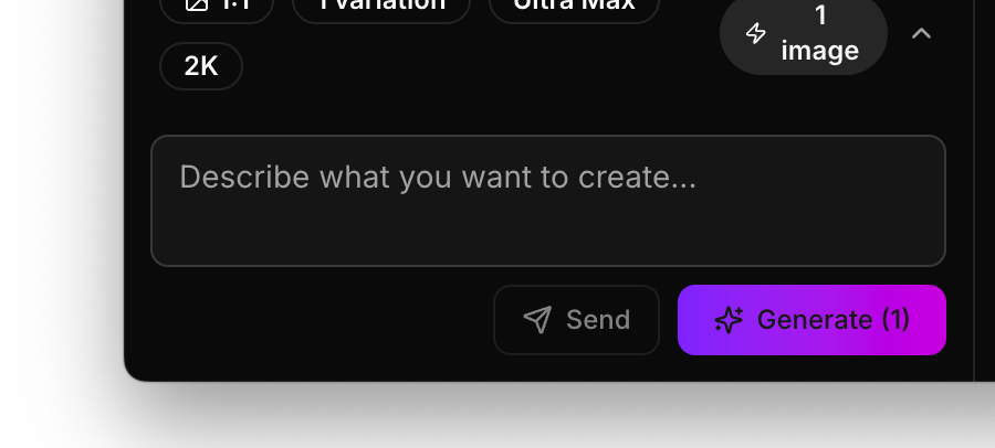 Creative Studio compose area