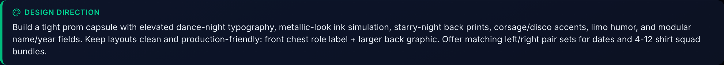 Design direction callout in hero mission