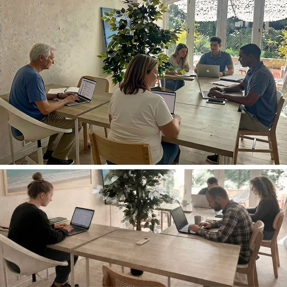 COWORKING côté Terrasse - Tables classiques
