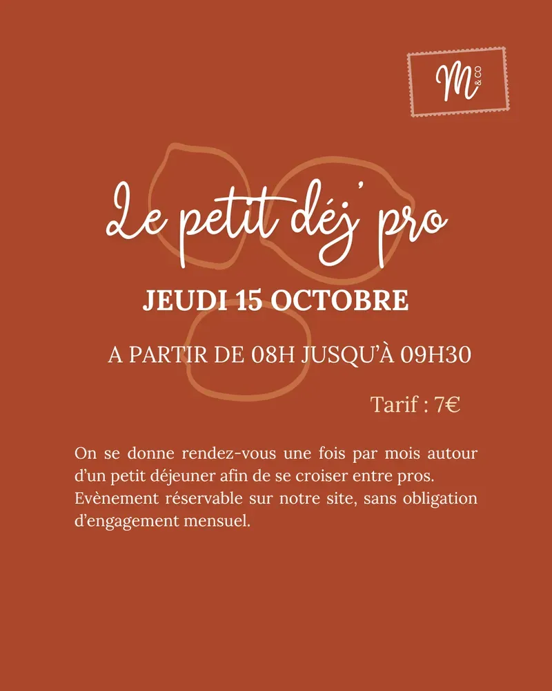 Ptit dej pros Octobre