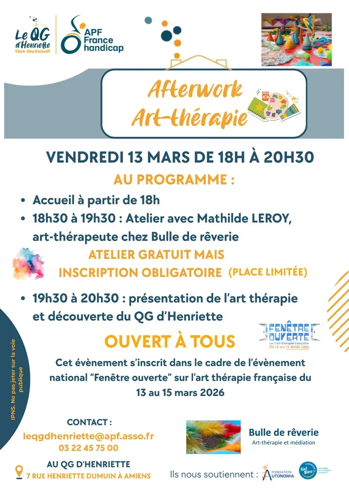 Afterwork Art-thérapie (participation à l'atelier)