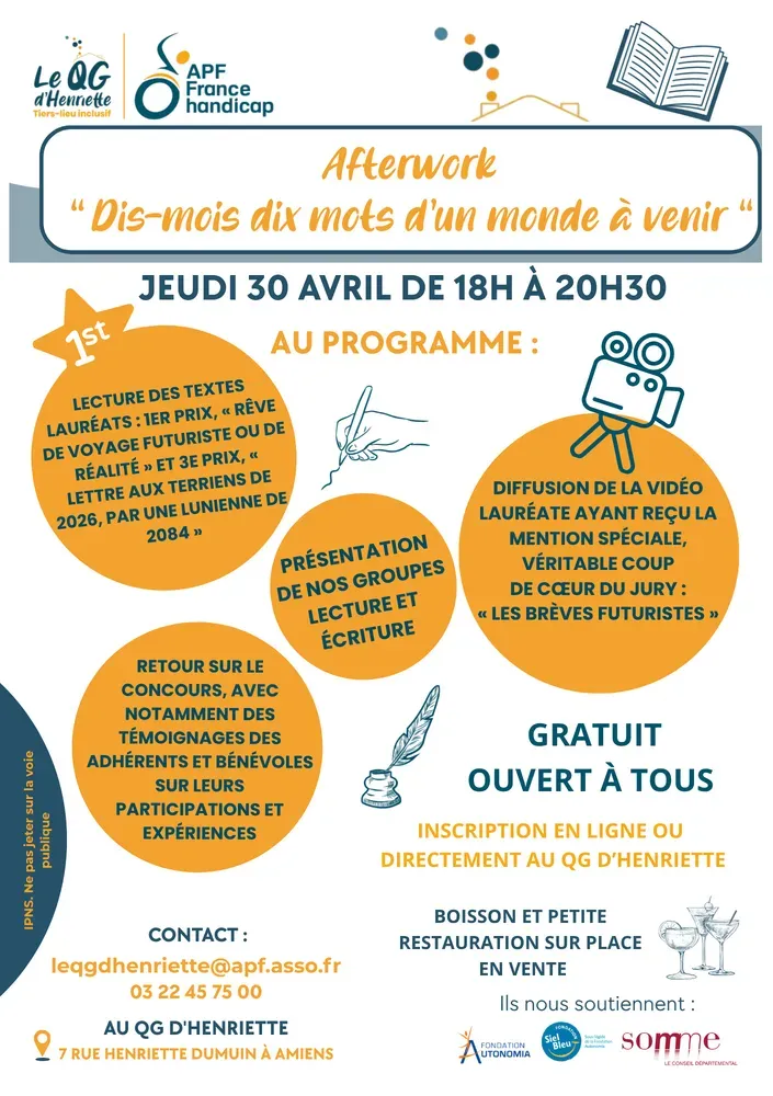Afterwork “ Dis-mois dix mots d’un monde à venir “