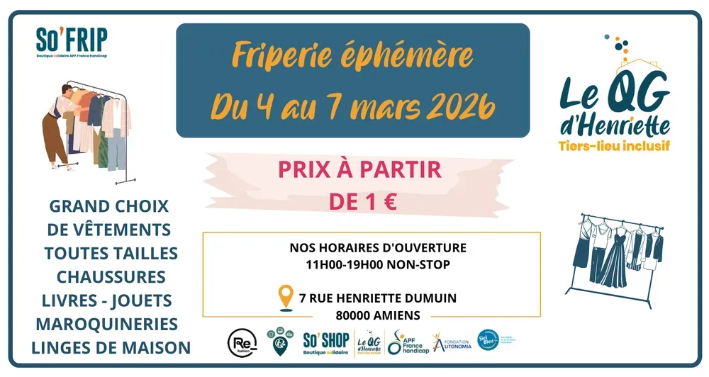 Friperie éphémère pendant 4 jours