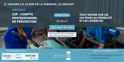 Matinale Entreprise: Le Compte Professionnel de Prévention (C2P)