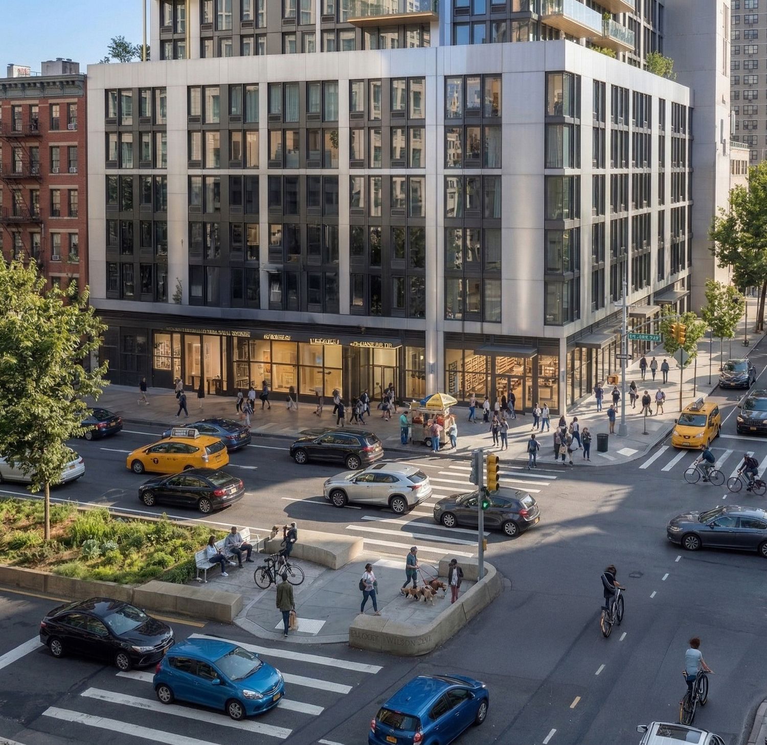 1,600 - 2,100 SF | Prime Vanilla Box Retail Space with Wrap Around Frontage for Lease