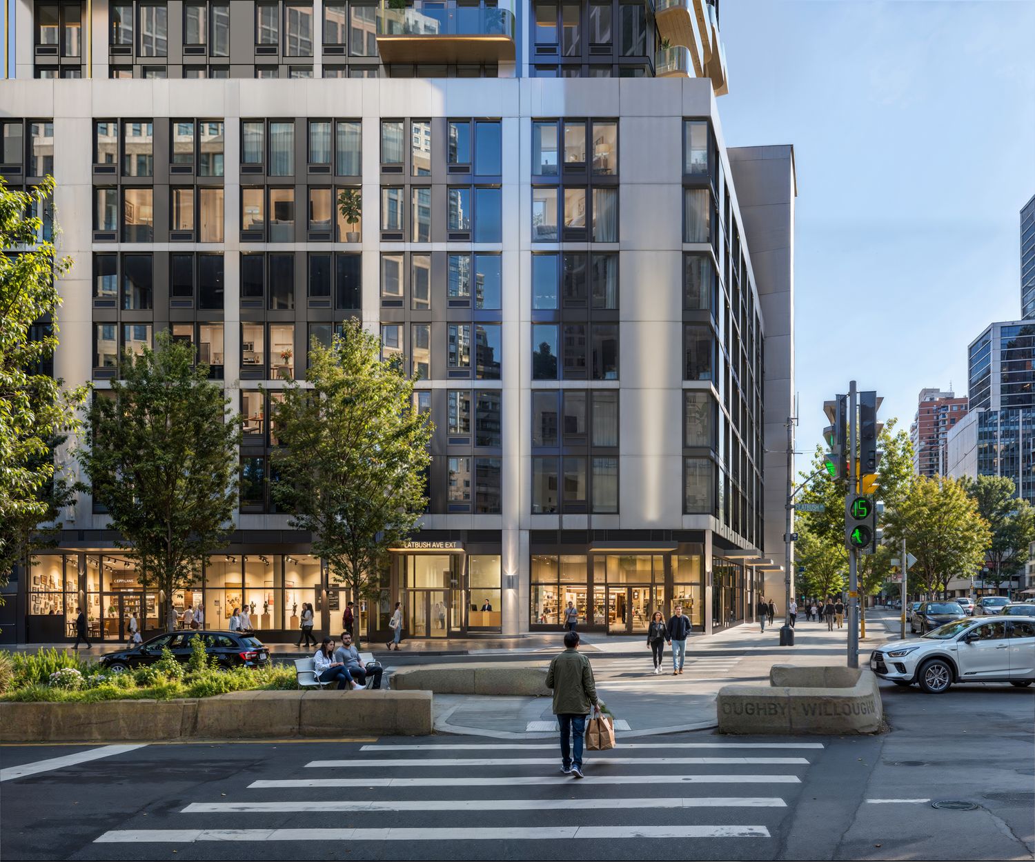 1,600 - 2,100 SF | Prime Vanilla Box Retail Space with Wrap Around Frontage for Lease