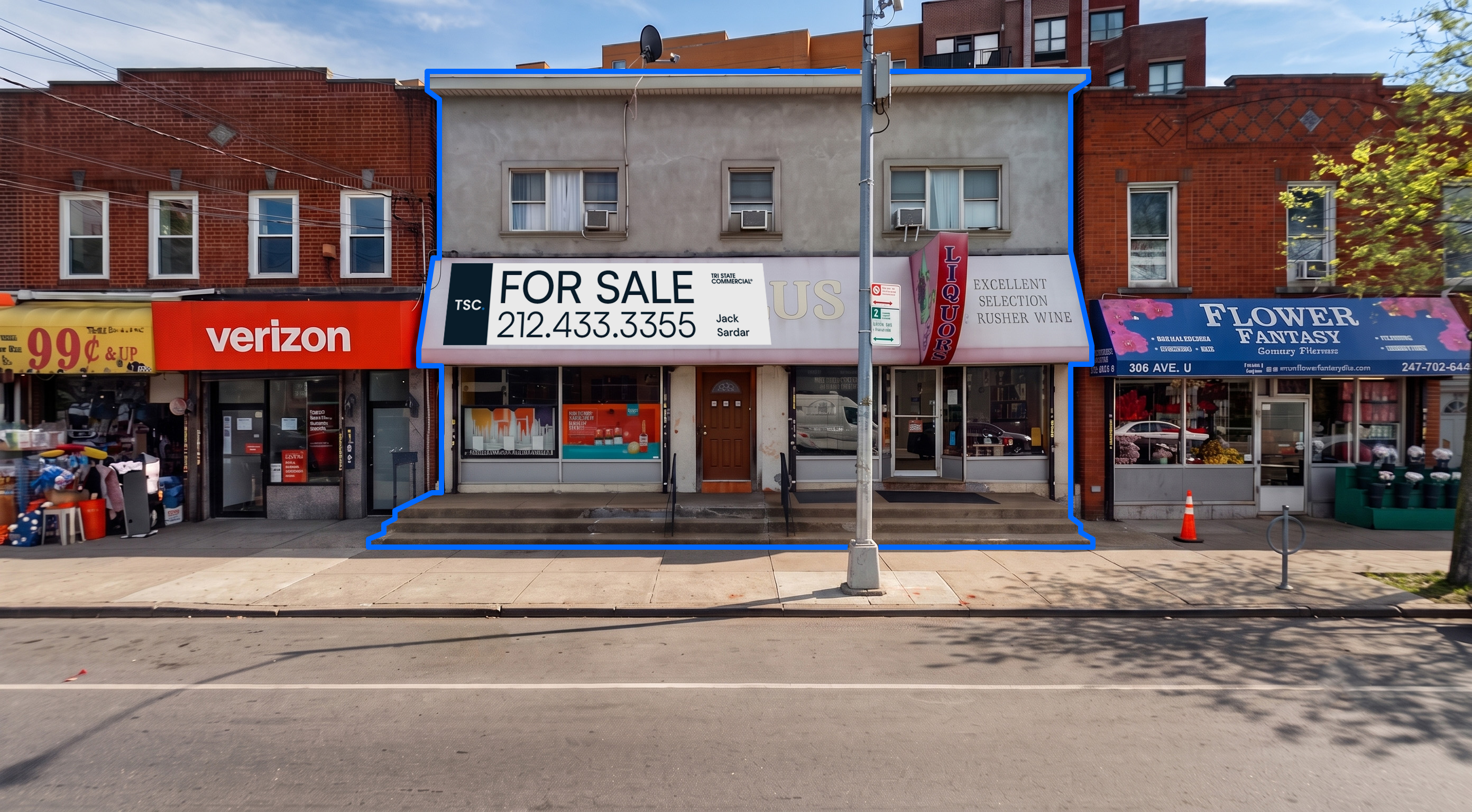 3,086 SF | 2 Story Gravesend Mixed-Use Building for Sale