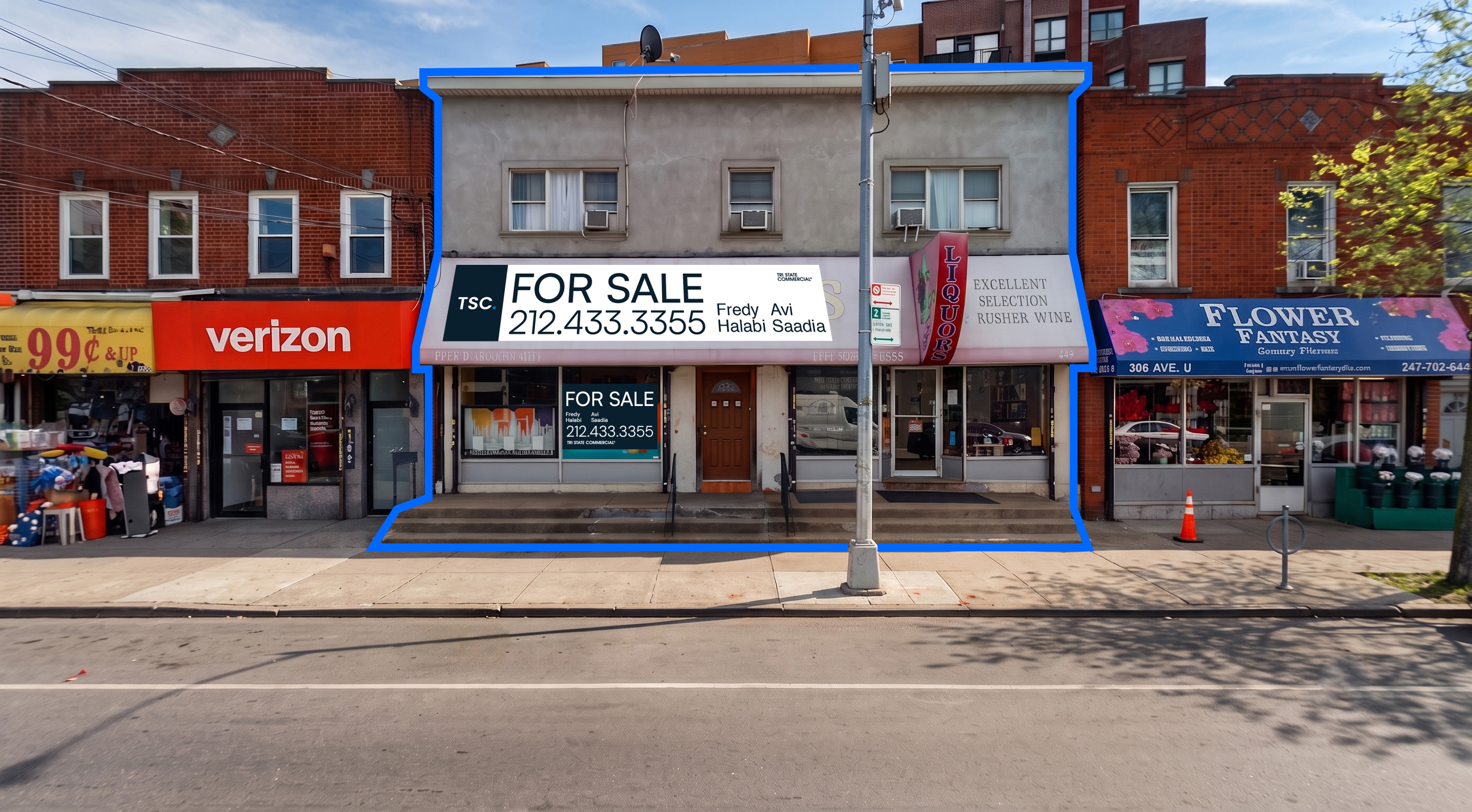 3,086 SF | 2 Story Gravesend Mixed-Use Building for Sale