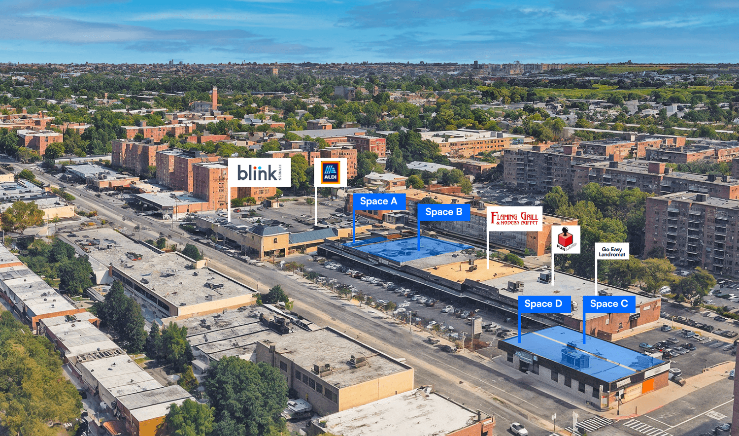 2,000 - 14,500 SF | Retail Spaces for Lease in Nostrand Plaza