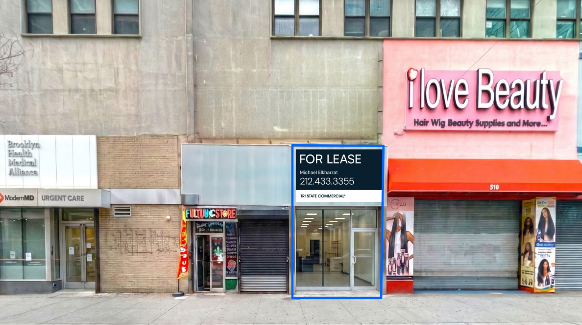 800 - 1,600 SF | Rare Retail Storefront at the Heart of Fulton Mall for Sublease