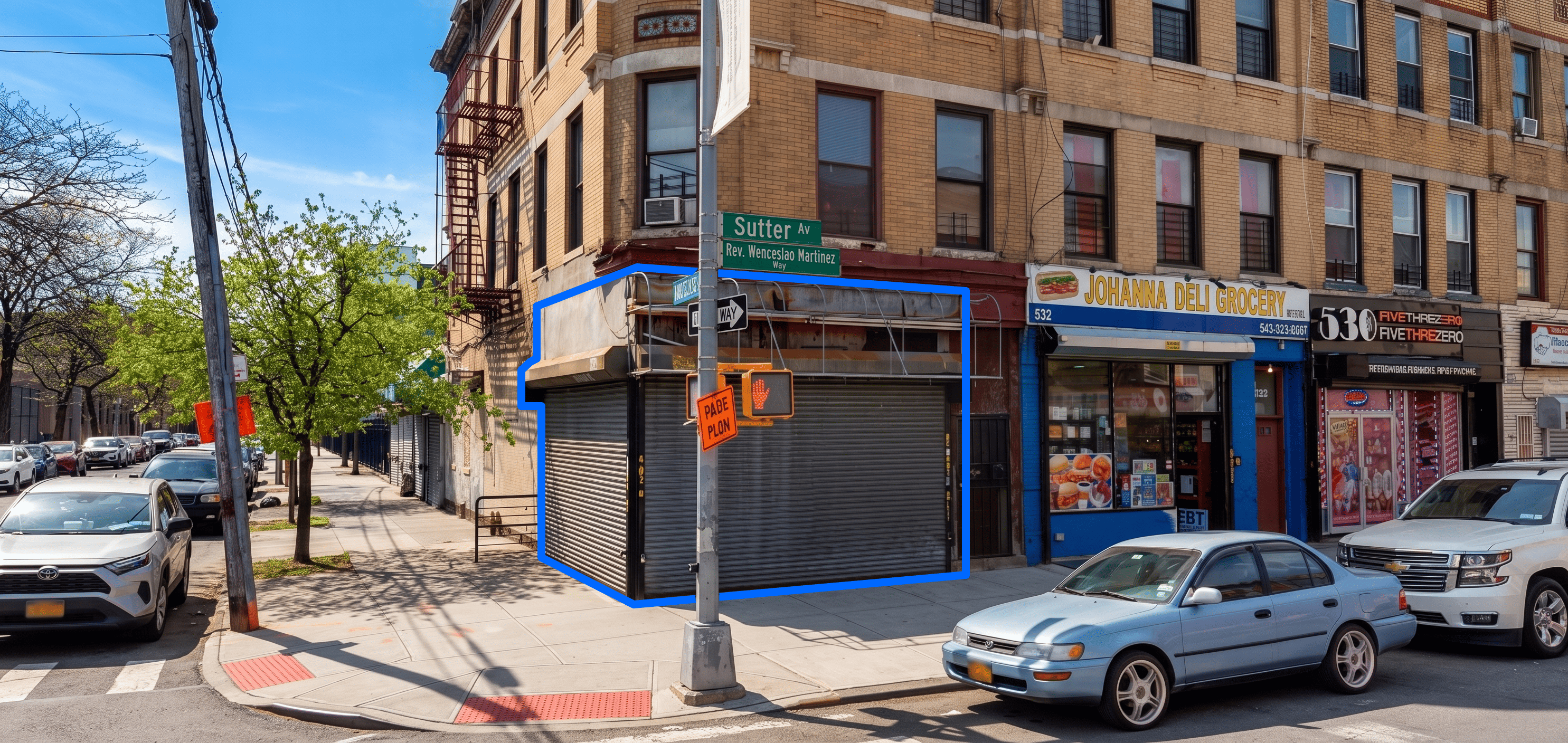 450 - 1,980 SF | East New York Vented Retail Spaces with Glass Frontage for Lease