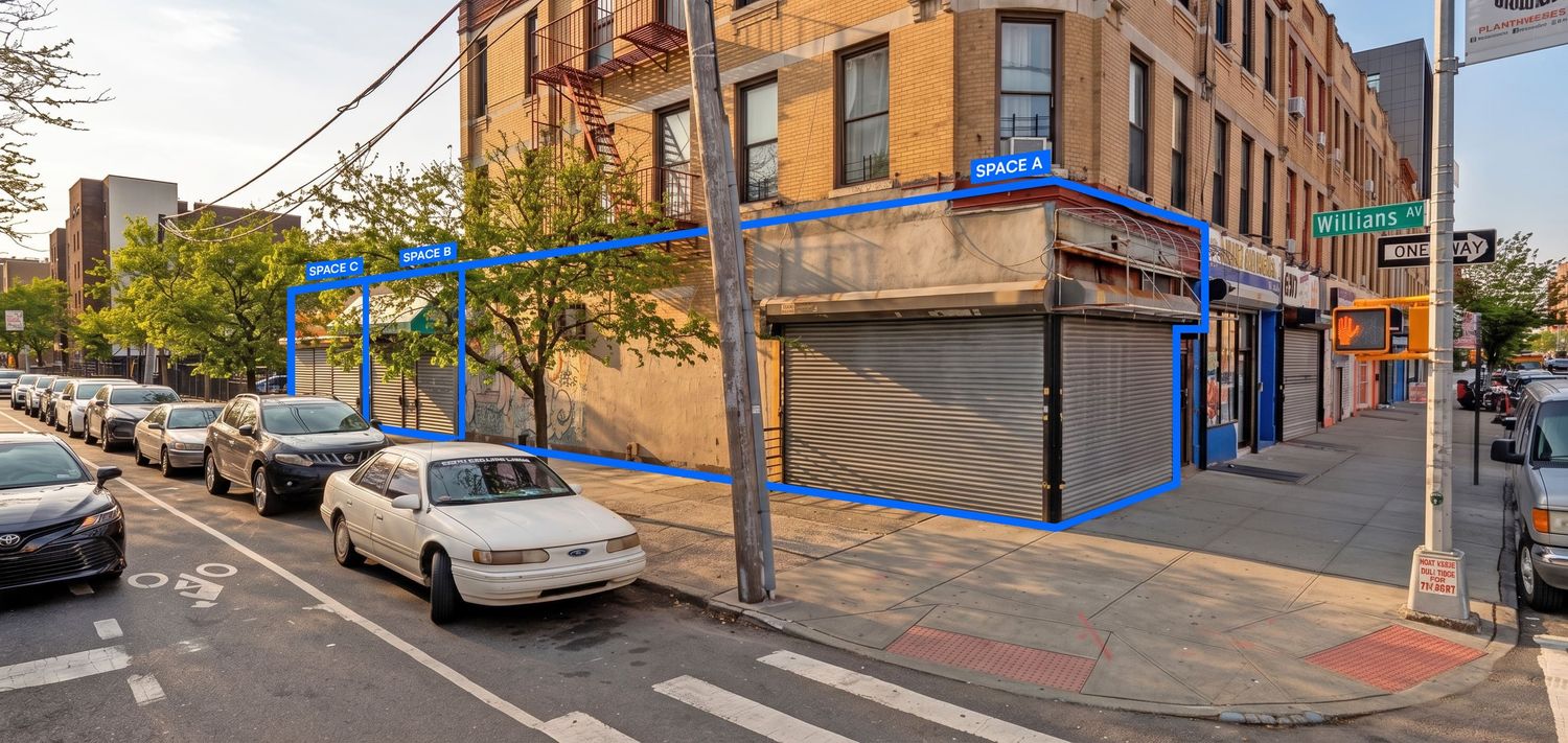 500 - 2,000 SF | East New York Vented Retail Spaces with Glass Frontage for Lease