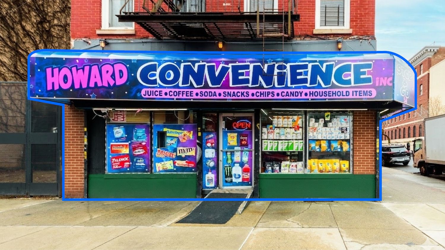 1,500 SF | Corner Retail Space with Glass Storefront for Lease