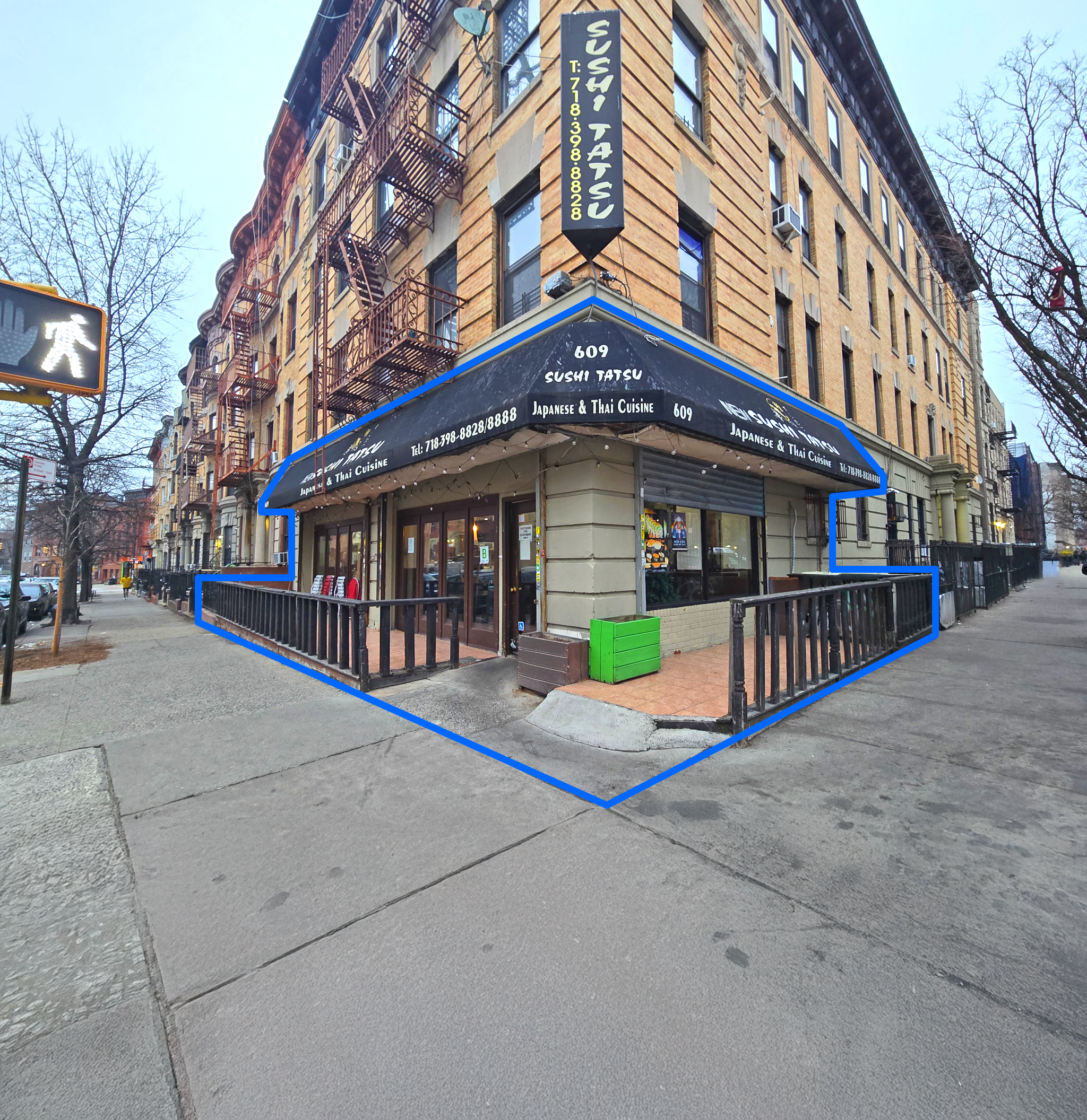 1,600 SF | High-Visibility Corner Restaurant Space + 1,950 SF Lower Level for Lease
