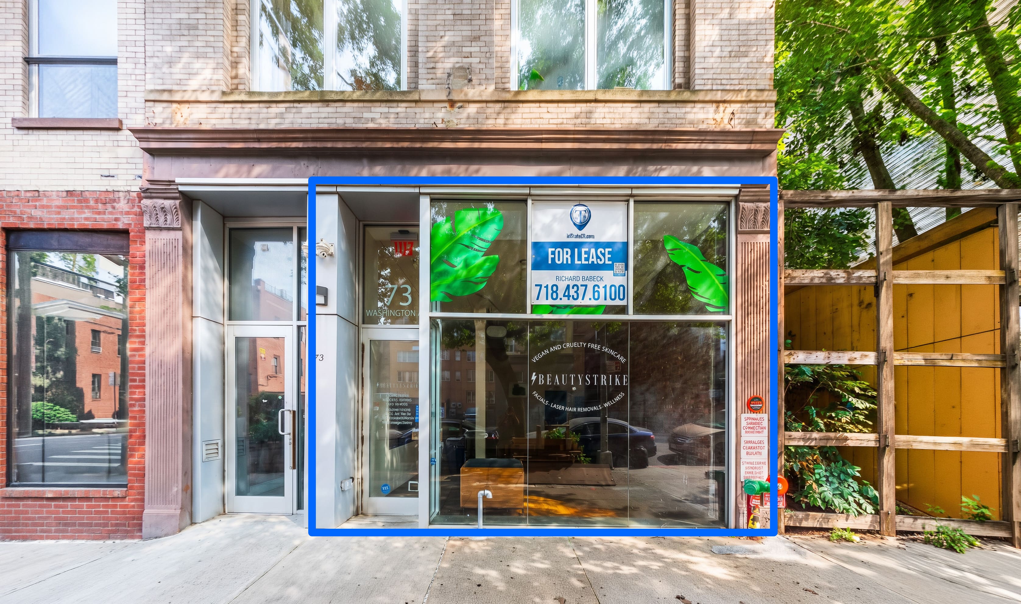 1,000 SF | Ground Floor Retail with 800 SF Basement for Lease