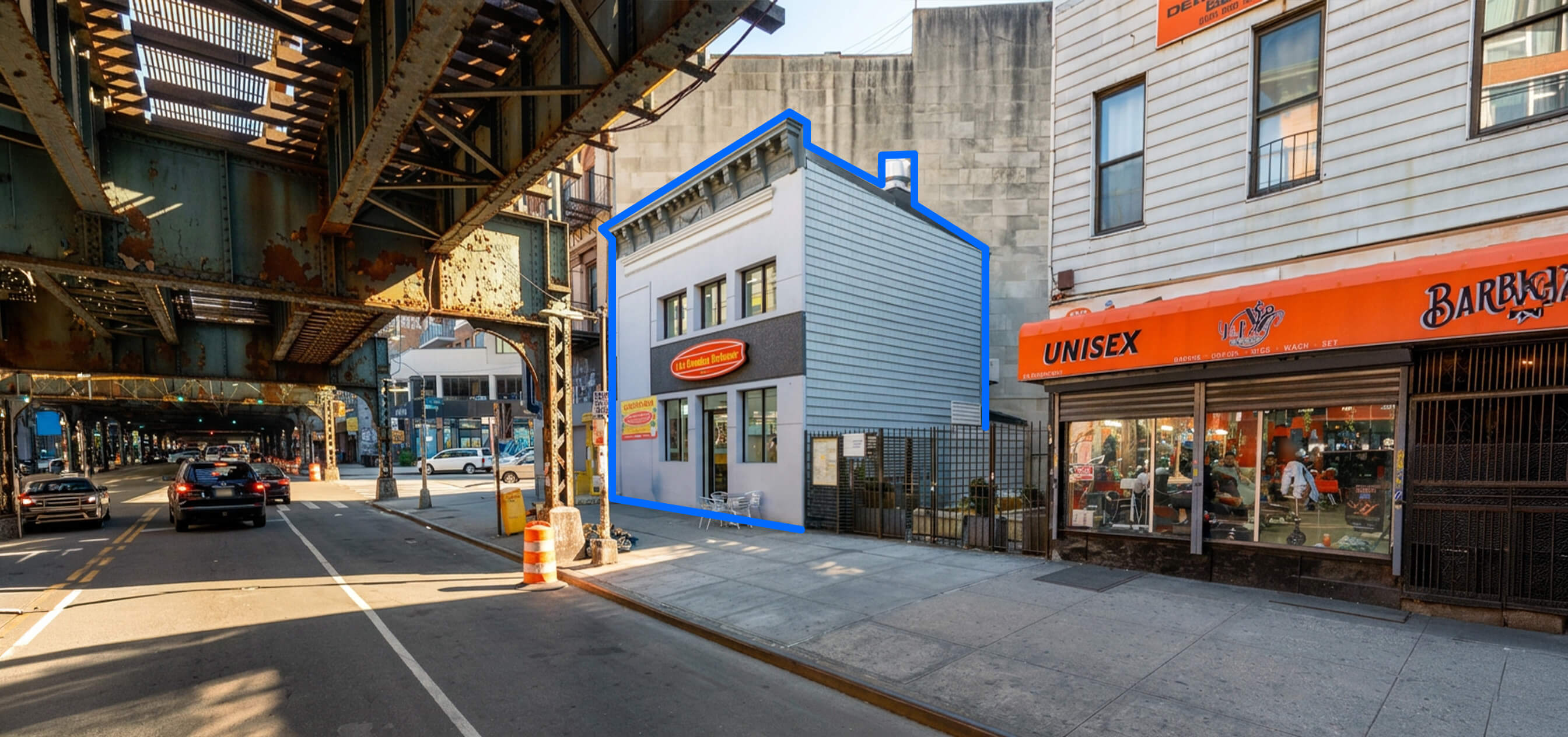 800 SF | One-Story Vented Retail Building in Bushwick for Lease