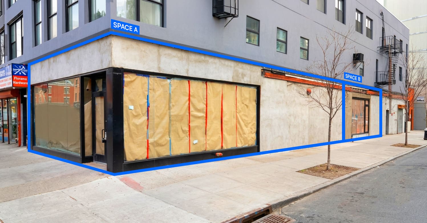 700 - 1,600 SF | High-Exposure East Williamsburg Corner Retail With ADA Access for Lease
