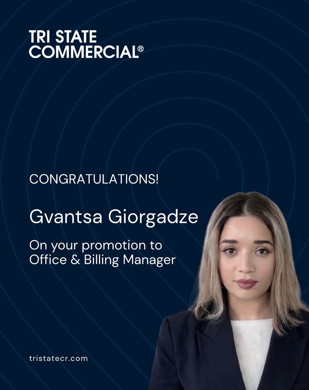  Gvantsa Giorgadze promotion to Office & Billing Manager