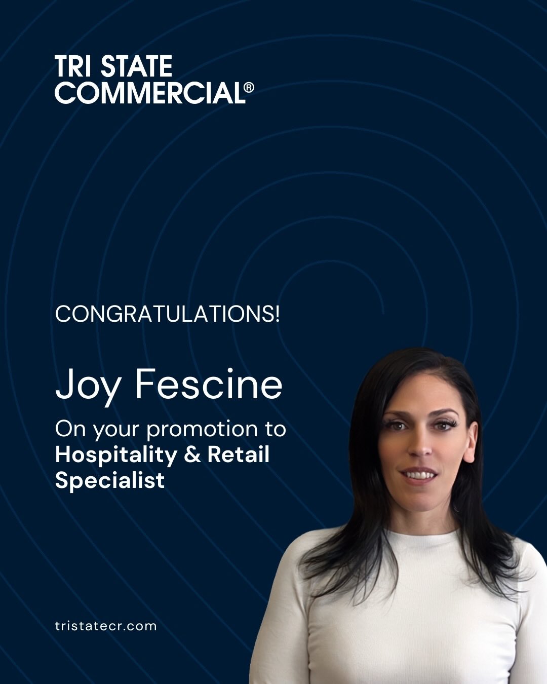 Joy Fescine promotion to Hospitality & Retail Specialist