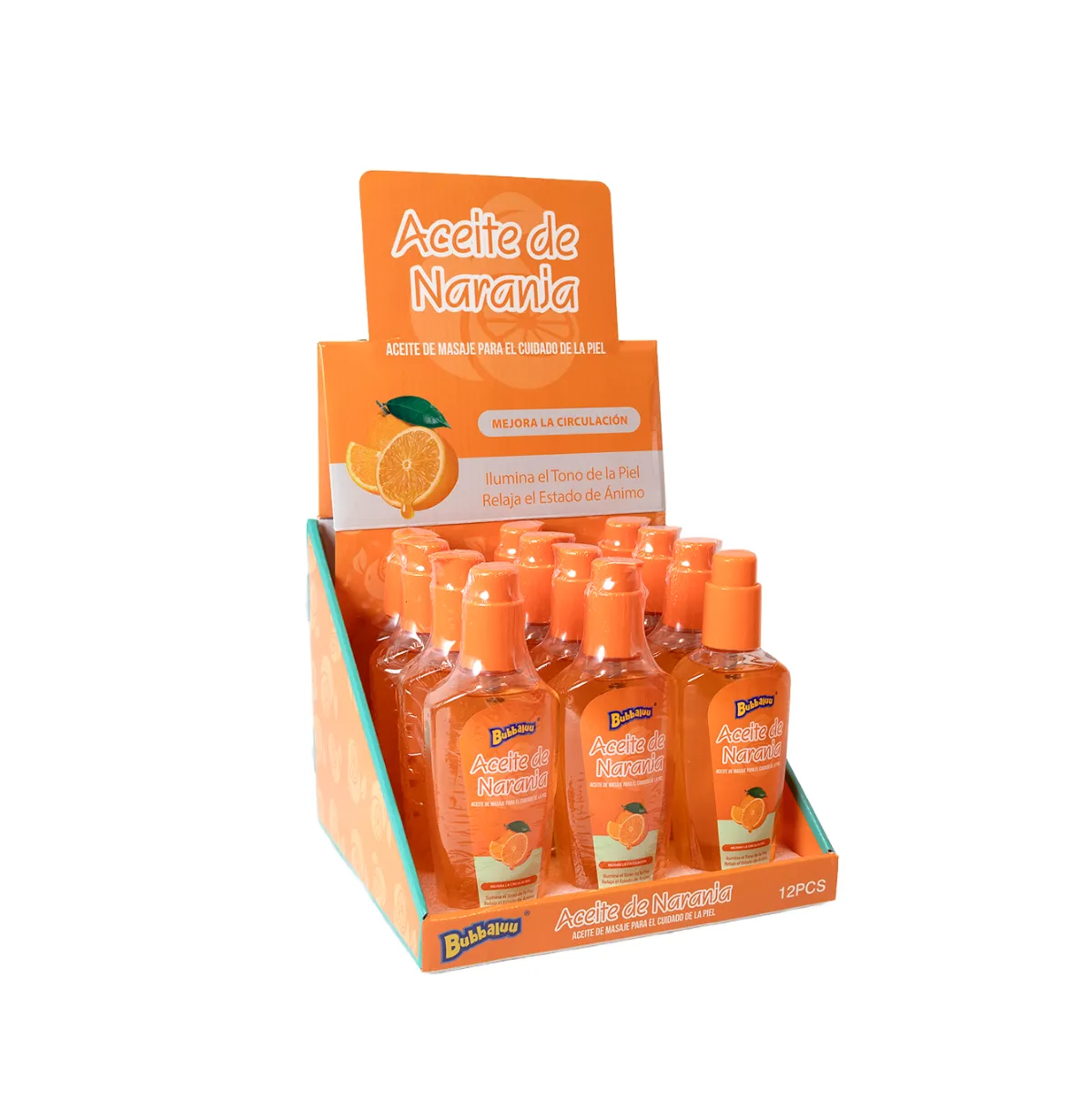 Aceite de Naranja para Masajes Bubbaluu 200 ml